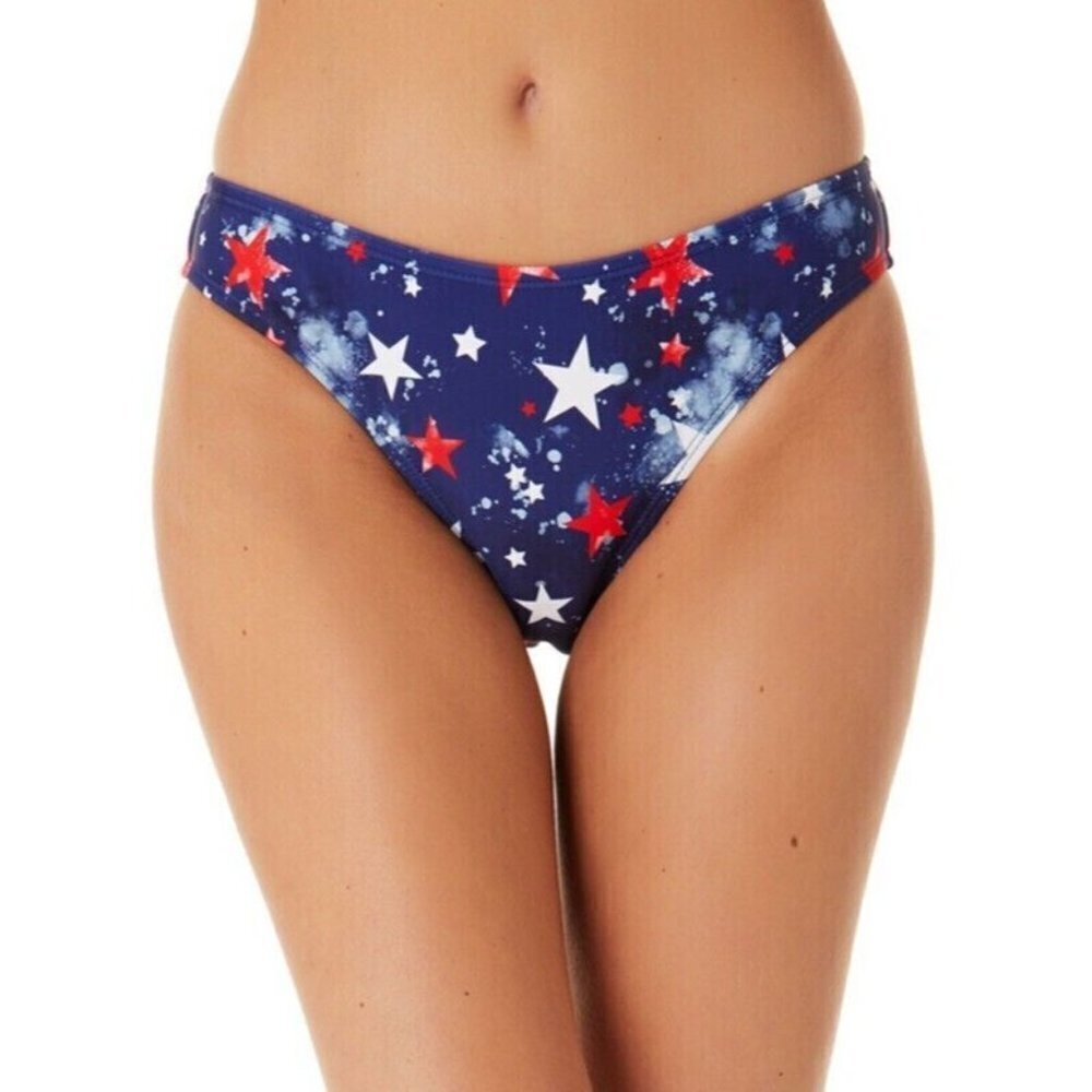 California Waves Juniors Large Splatter Star Hipster Swim Bikini‎ Bottoms 1905